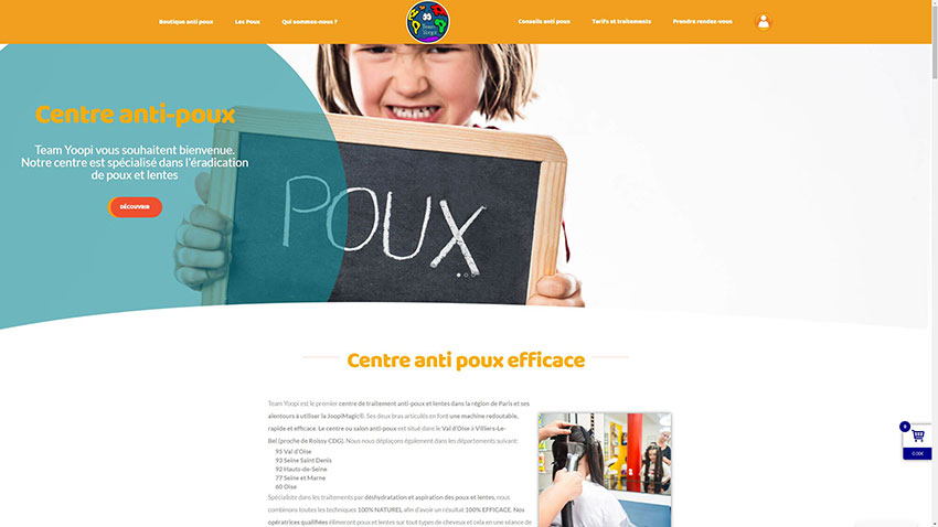 Création de site avec rendez-vous en ligne - Centre Paris