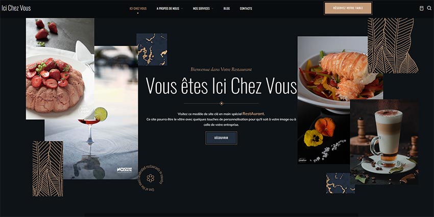 Création de site WordPress pour un restaurant