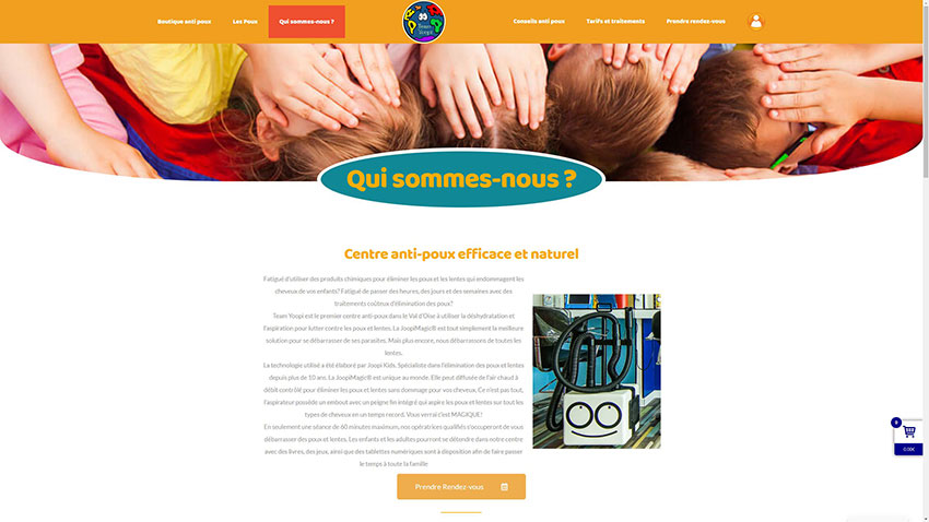 Création de site Web pour une boutique à Paris